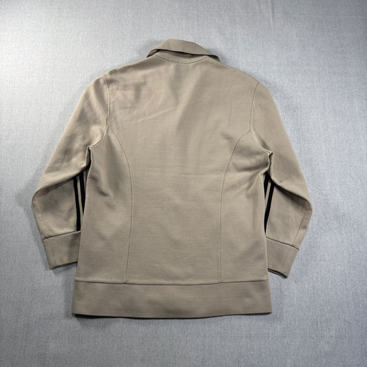 70s adidas トラックジャケット ガイコツジャージ ベージュ メタルボタン 48 ad-t-2505-025