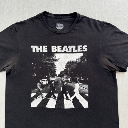 00s ビートルズ the beatles Tシャツ Abbey Road アビーロード 黒 L ba-x-2505-002