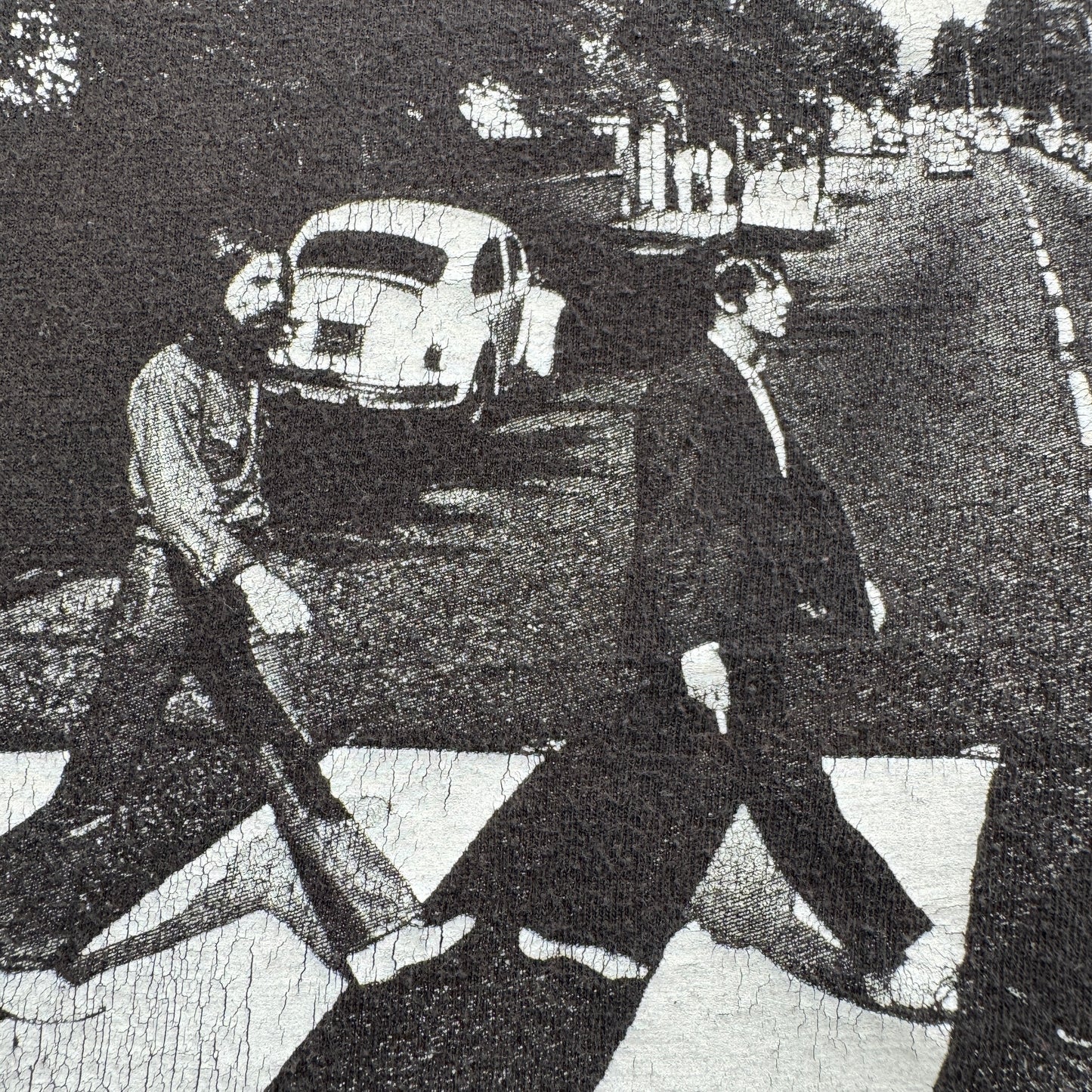 00s ビートルズ the beatles Tシャツ Abbey Road アビーロード 黒 L ba-x-2505-002