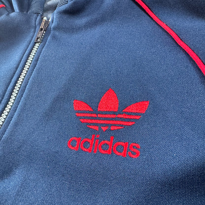 70s adidas ハーフジップパーカー ネイビー デサント製 O ad-u-2505-028