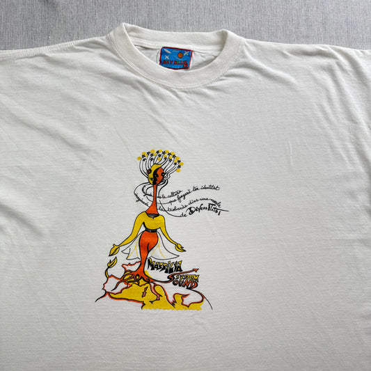 Massilia Sound System マッシリア サウンド システム レゲエ バンド フランス Tシャツ アートT L USA 白 SKY BLUE ba-u-2505-063