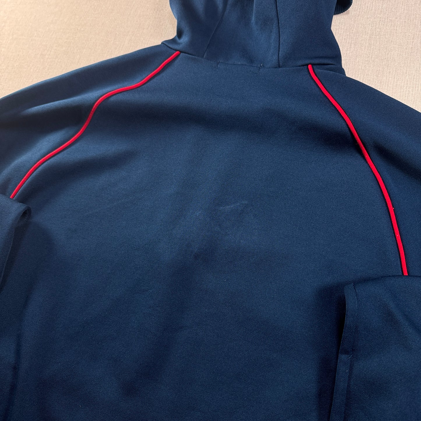 70s adidas ハーフジップパーカー ネイビー デサント製 O ad-u-2505-028