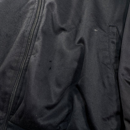 80s adidas トラックジャケット 黒 刺繍 銀タグ ad-u-2505-026