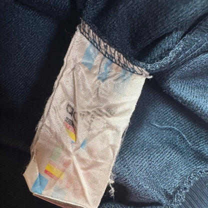 80s adidas トラックジャケット 黒 刺繍 銀タグ ad-u-2505-026