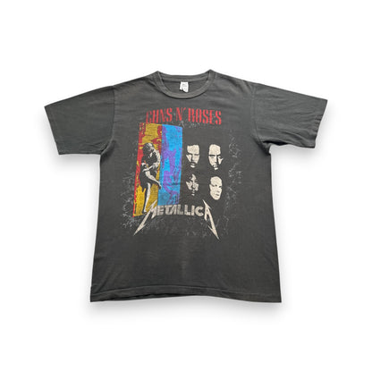 Guns N' Roses Metallica ガンズ メタリカ Tシャツ バンド 1992 シングルステッチ グレー ロック ba-u-2505-078