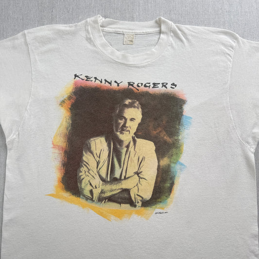 80s USA製 ケニーロジャース Kenny Rogers Tシャツ カントリー 音楽 XL ba-u-2505-082