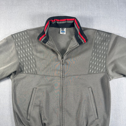 90s adidas トラックジャケット グレー デサント製 M ad-u-2505-027