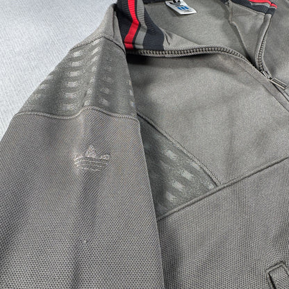 90s adidas トラックジャケット グレー デサント製 M ad-u-2505-027