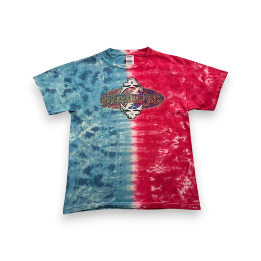 00s Grateful Dead グレイトフルデッド 2003 Tシャツ タイダイ 赤 青 バンドT デルタ M ba-u-2505-092