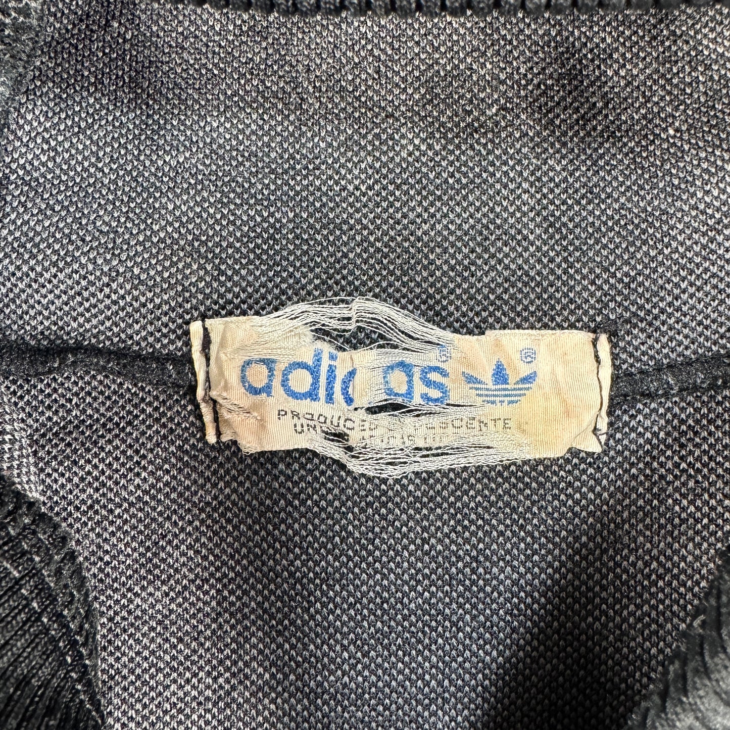 70s adidas ハーフジップパーカー ブラック デサント製 O ad-u-2505-025