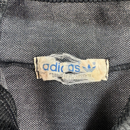 70s adidas ハーフジップパーカー ブラック デサント製 O ad-u-2505-025