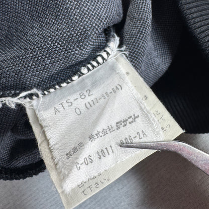 70s adidas ハーフジップパーカー ブラック デサント製 O ad-u-2505-025