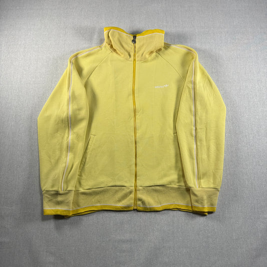 70s adidas トラックジャケット イエロー デサント 西ドイツ製  L ad-u-2505-029