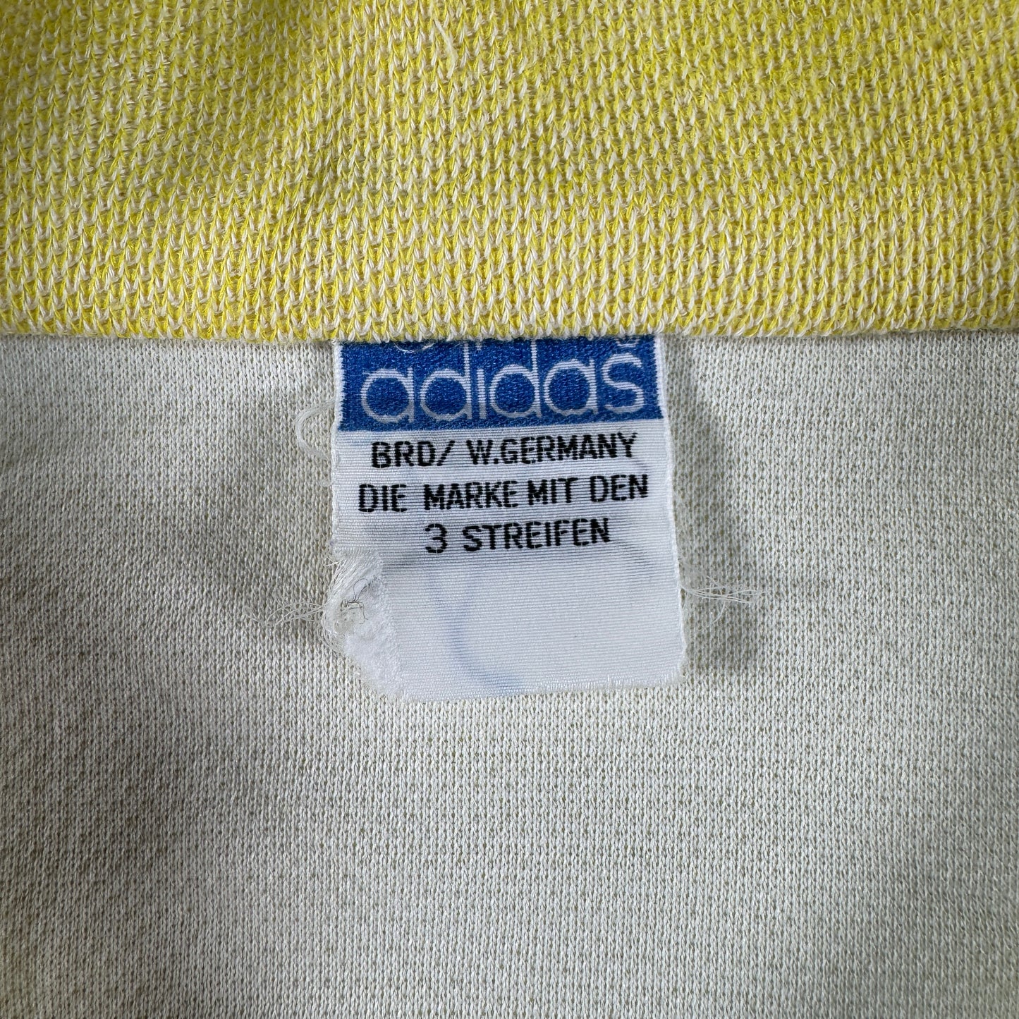 70s adidas トラックジャケット イエロー デサント 西ドイツ製  L ad-u-2505-029