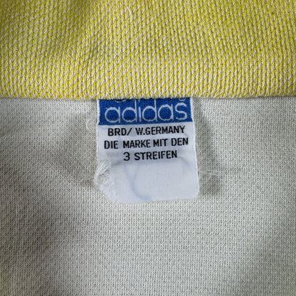 70s adidas トラックジャケット イエロー デサント 西ドイツ製  L ad-u-2505-029