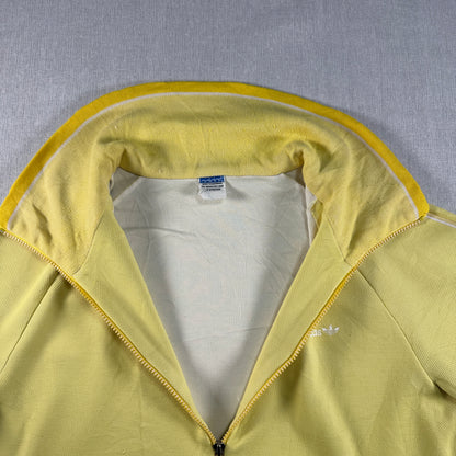 70s adidas トラックジャケット イエロー デサント 西ドイツ製  L ad-u-2505-029