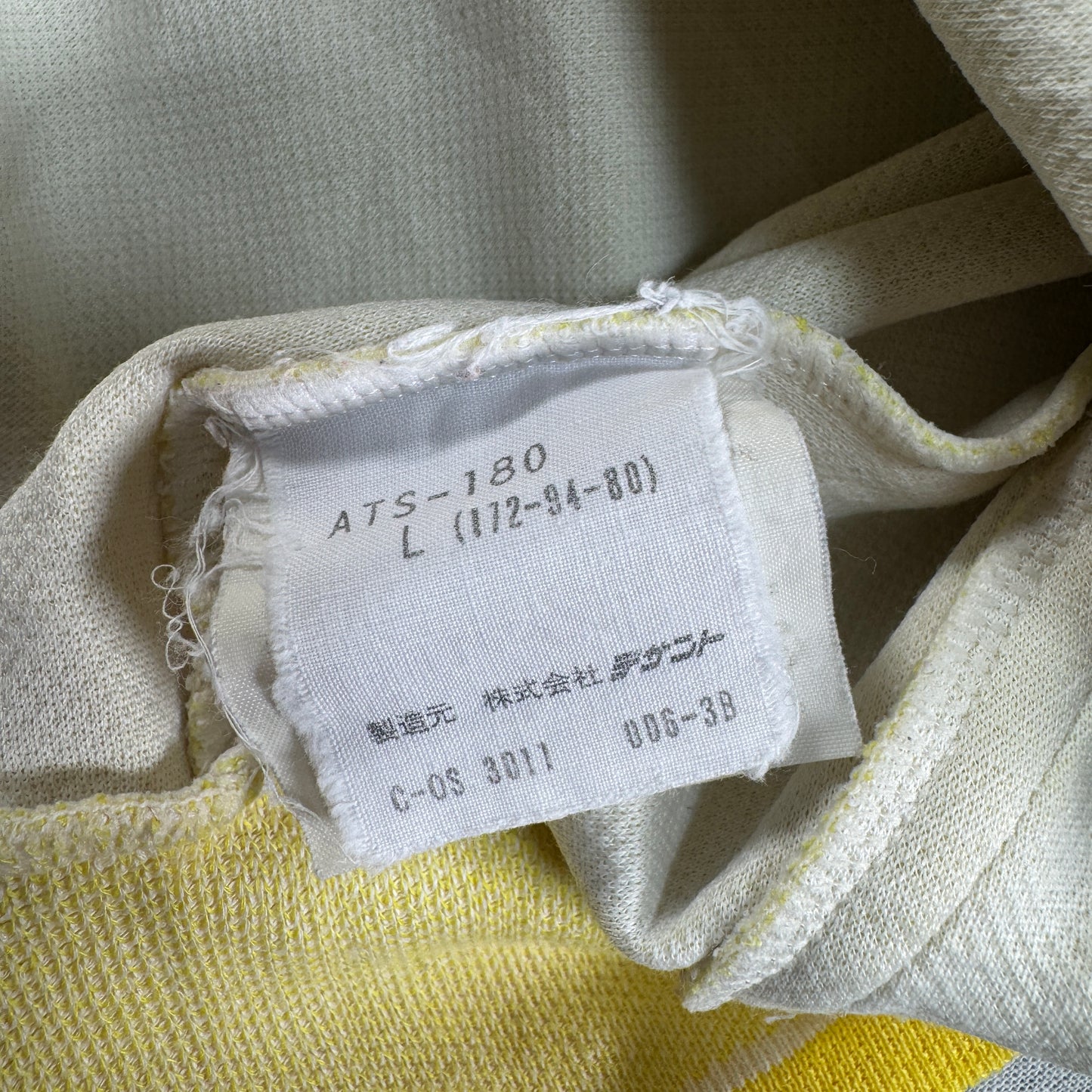 70s adidas トラックジャケット イエロー デサント 西ドイツ製  L ad-u-2505-029