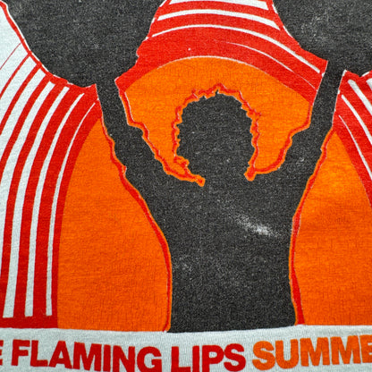 00s THE FLAMING LIPS ザ フレーミング リップ Tシャツ バンドT ロック THE MYSTIC HEADSPACE SUMMER TOUR 2006 水色 アート M ba-u-2505-104