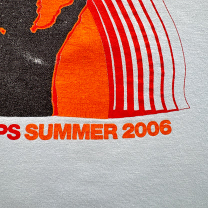 00s THE FLAMING LIPS ザ フレーミング リップ Tシャツ バンドT ロック THE MYSTIC HEADSPACE SUMMER TOUR 2006 水色 アート M ba-u-2505-104