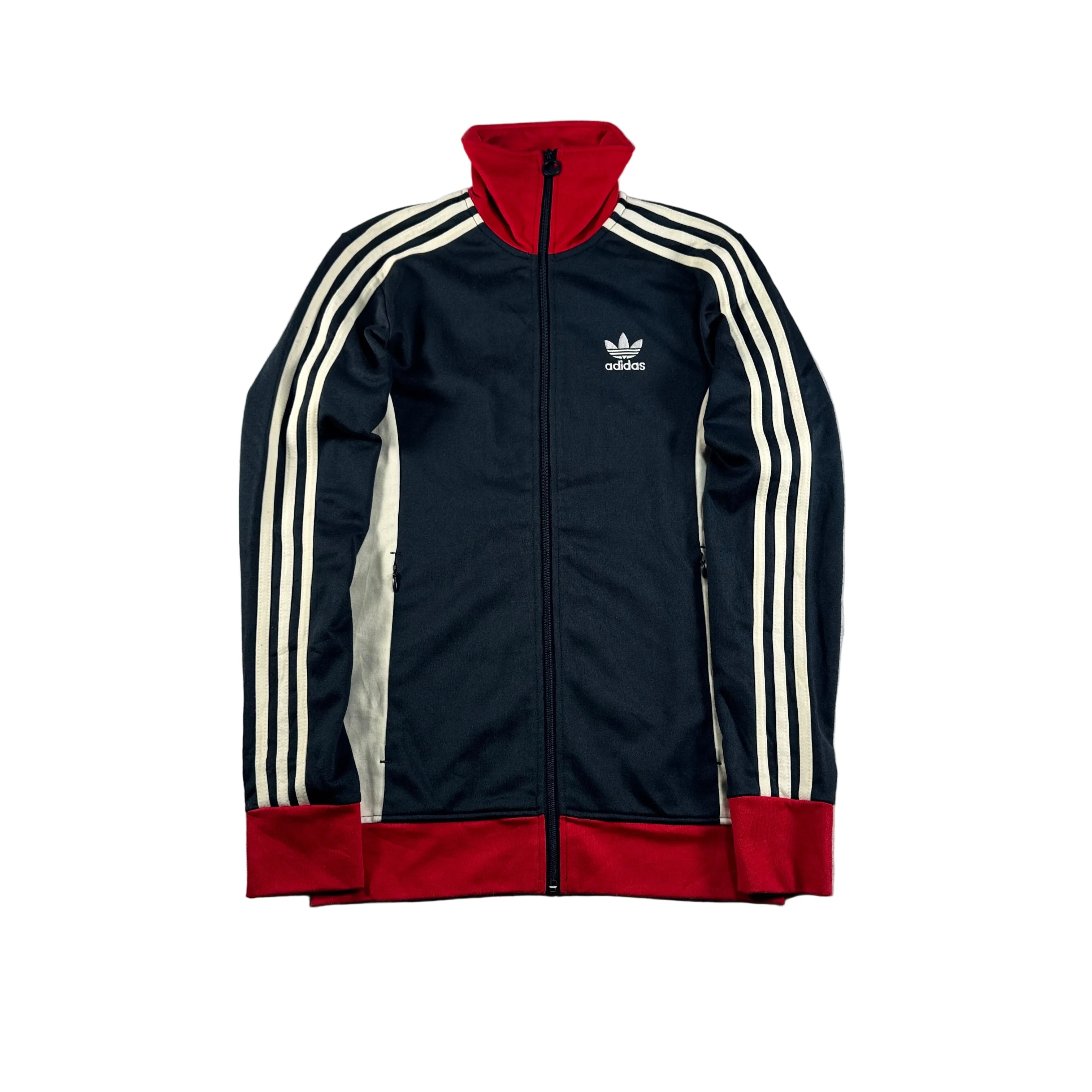 adidas トラックジャケット ネイビー 刺繍ロゴ ad-u-2505-030 – 古着屋