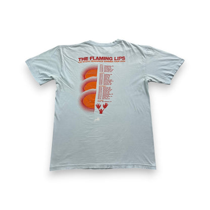 00s THE FLAMING LIPS ザ フレーミング リップ Tシャツ バンドT ロック THE MYSTIC HEADSPACE SUMMER TOUR 2006 水色 アート M ba-u-2505-104