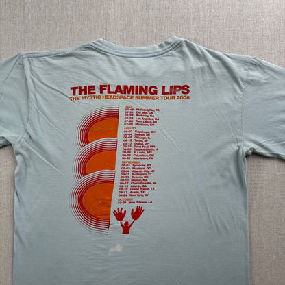 00s THE FLAMING LIPS ザ フレーミング リップ Tシャツ バンドT ロック THE MYSTIC HEADSPACE SUMMER TOUR 2006 水色 アート M ba-u-2505-104