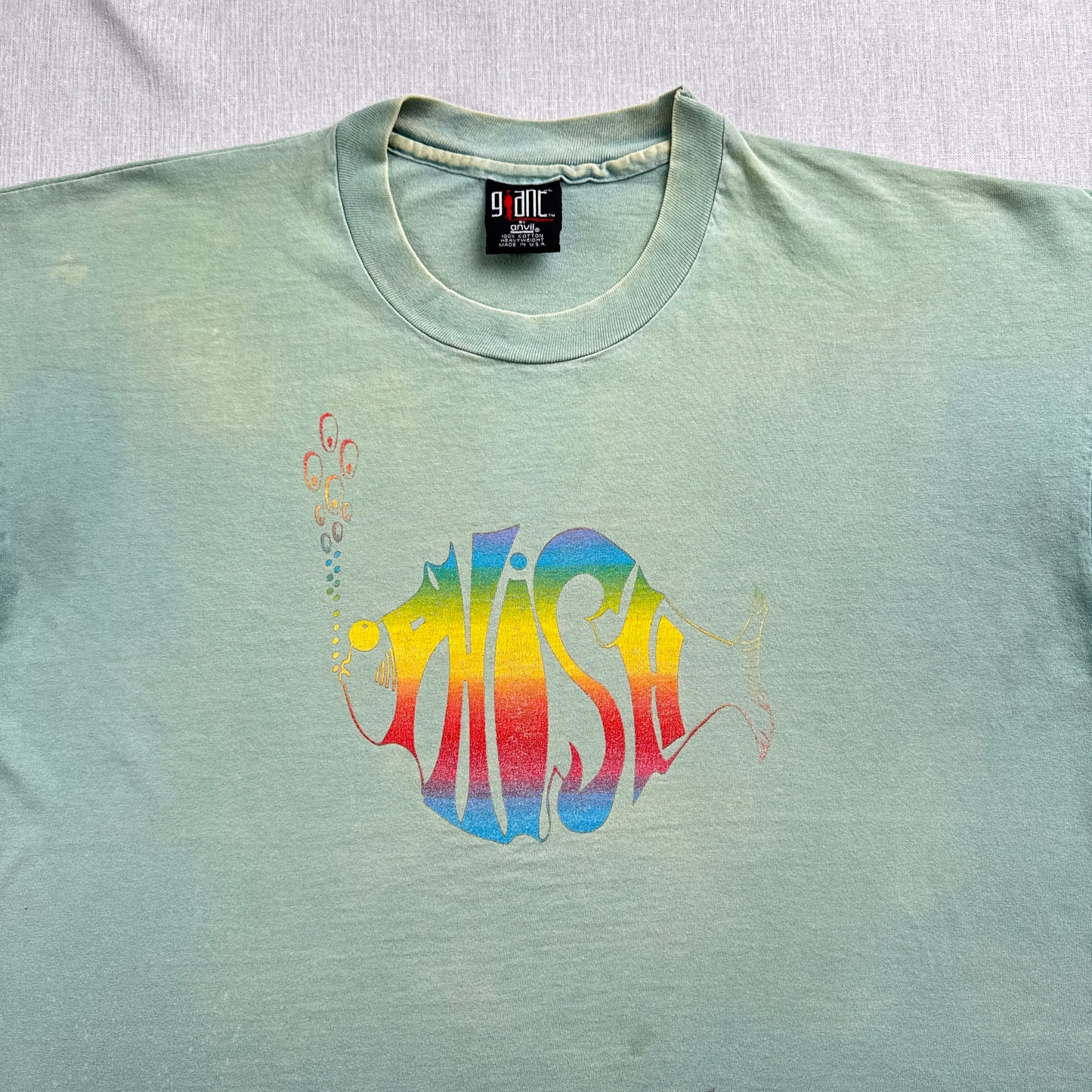 90s PHISH Tシャツ バンドT 1994 GIANT USA製 anvil XL フェード ロック フィッシュ ba-u-2505-106