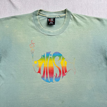 90s PHISH Tシャツ バンドT 1994 GIANT USA製 anvil XL フェード ロック フィッシュ ba-u-2505-106