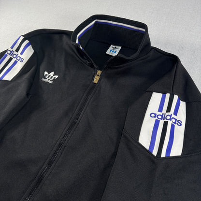 90s adidas トラックジャケット 黒 デサント製 L ad-u-2505-032