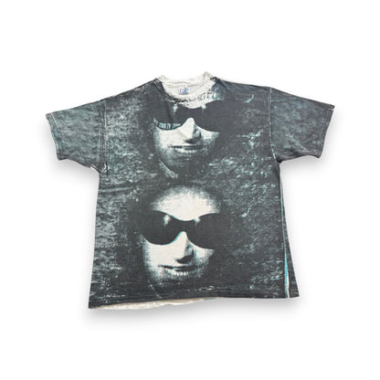 美品 90s U2 ZOO TV Tシャツ バンドT 総柄 AOP USA製 HANES シングルステッチ 2XL ロック ba-x-2505-010