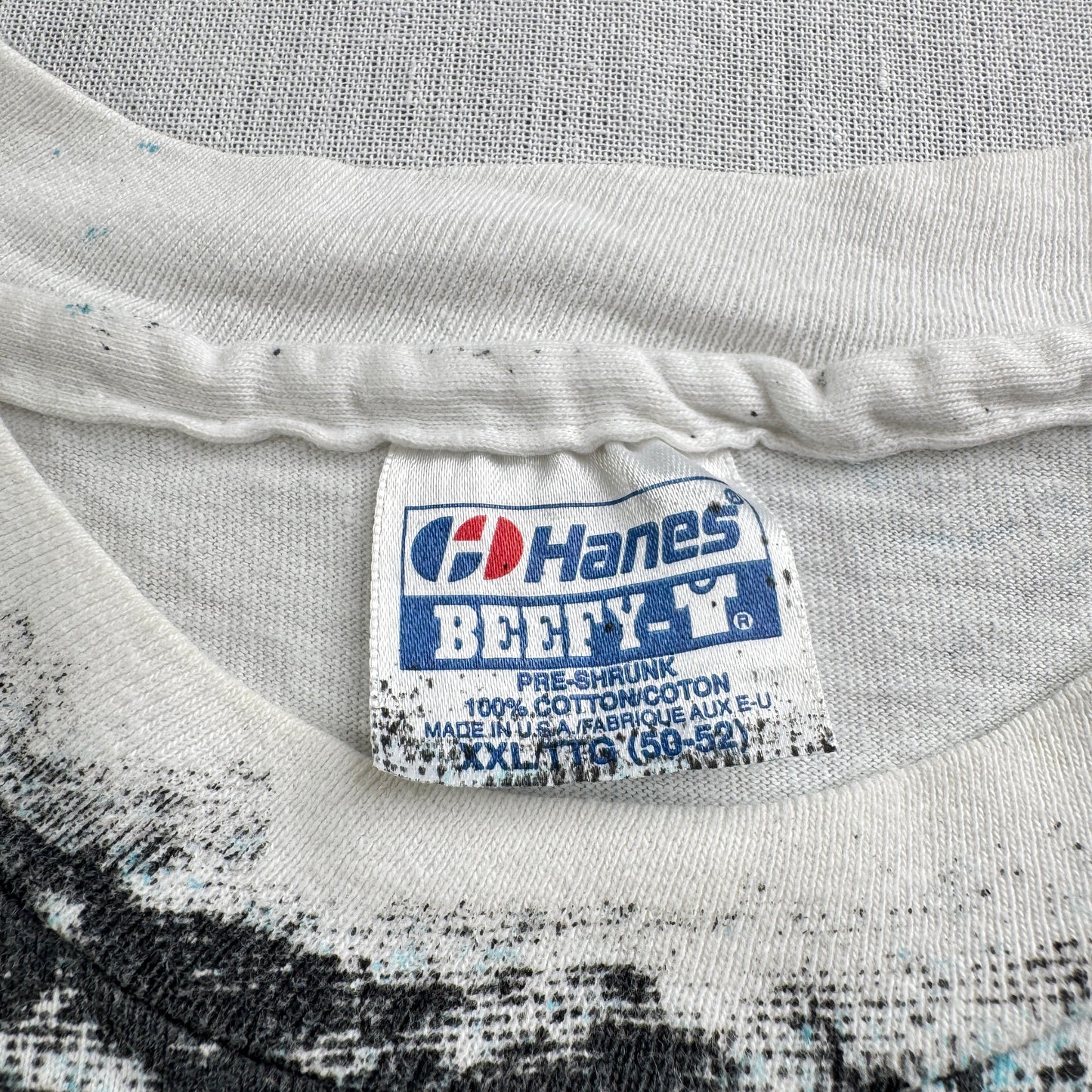 美品 90s U2 ZOO TV Tシャツ バンドT 総柄 AOP USA製 HANES シングルステッチ 2XL ロック ba-x-2505-010