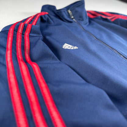 90s adidas トラックジャケット ネイビー パフォーマンスロゴ ad-u-2505-034