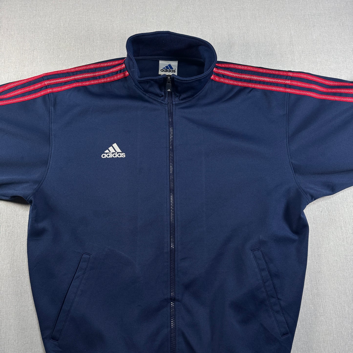 90s adidas トラックジャケット ネイビー パフォーマンスロゴ ad-u-2505-034