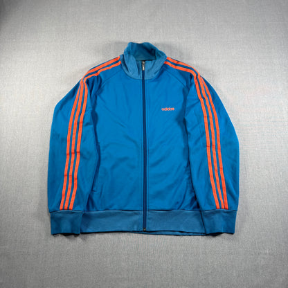 00s adidas トラックジャケット ブルー × オレンジ ad-u-2505-035