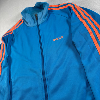 00s adidas トラックジャケット ブルー × オレンジ ad-u-2505-035