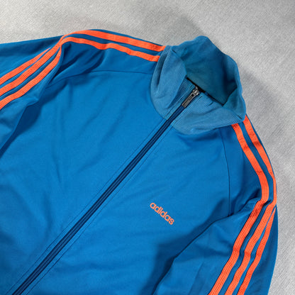 00s adidas トラックジャケット ブルー × オレンジ ad-u-2505-035
