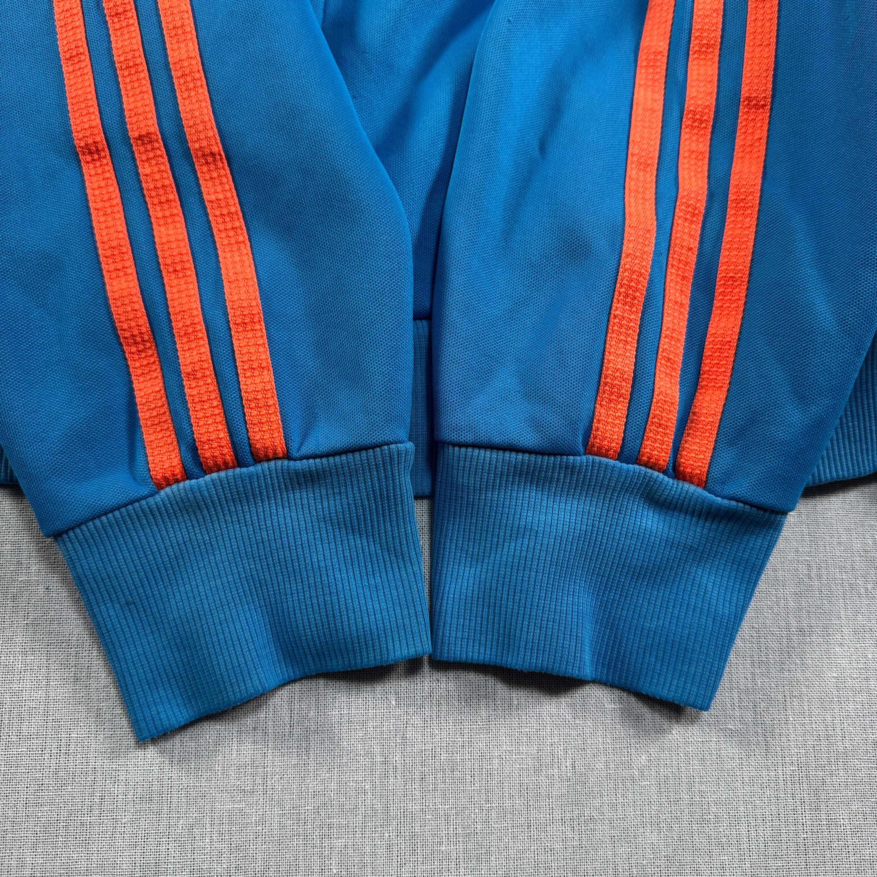 00sアディダス トラックジャケット NEWYORK オレンジ青 adidas