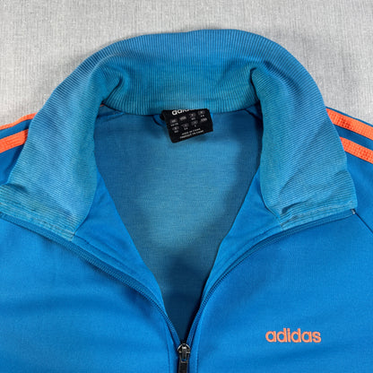 00s adidas トラックジャケット ブルー × オレンジ ad-u-2505-035