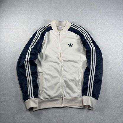 70s adidas ATP トラックジャケット ホワイト ネイビー VENTEX製 ad-u-2505-036