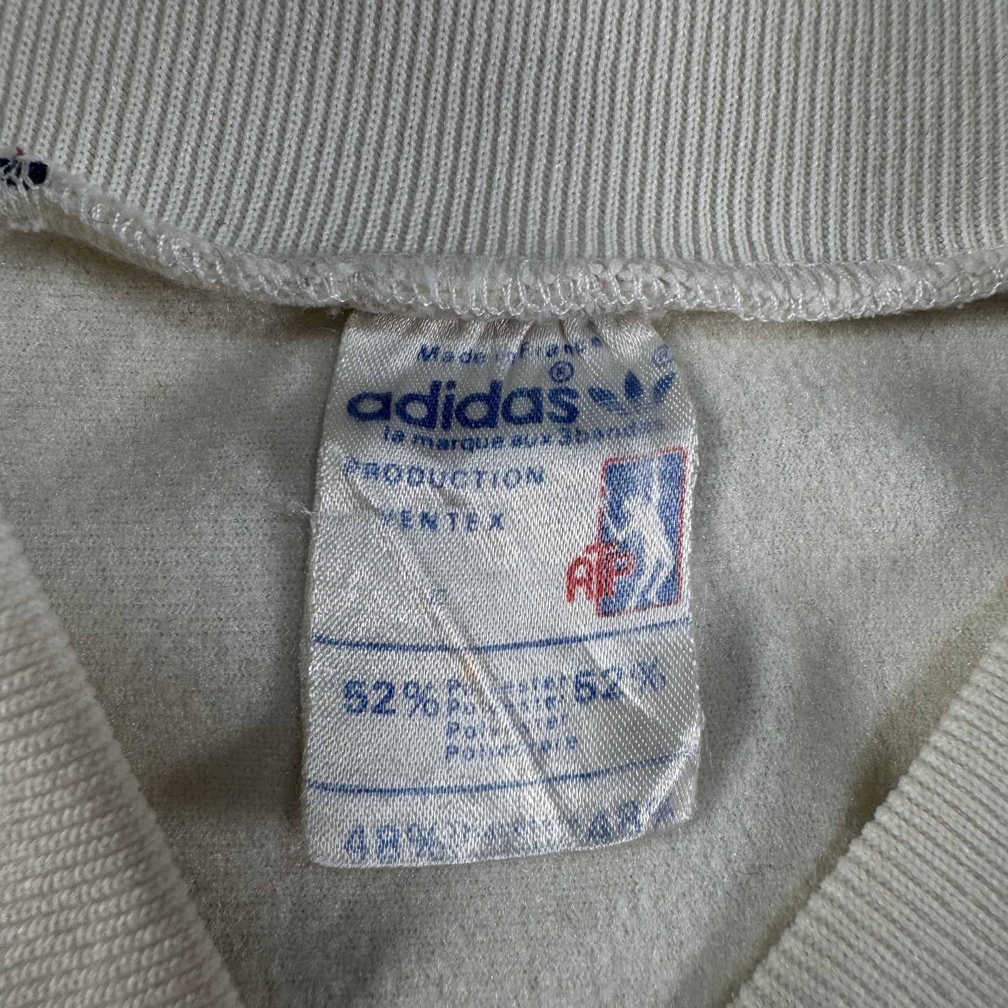 70s adidas ATP トラックジャケット ホワイト ネイビー VENTEX製 ad-u-2505-036