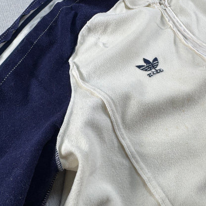 70s adidas ATP トラックジャケット ホワイト ネイビー VENTEX製 ad-u-2505-036