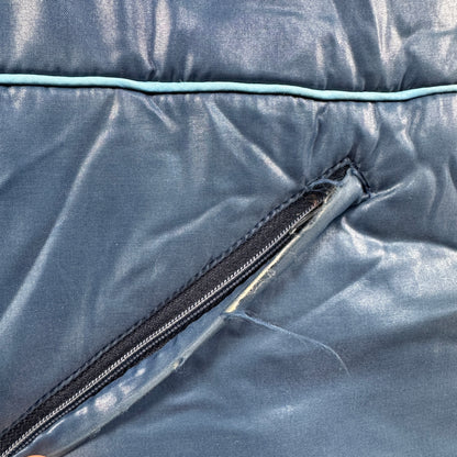 80s adidas 中綿ジャケット ブルー トレフォイル ad-u-2505-037