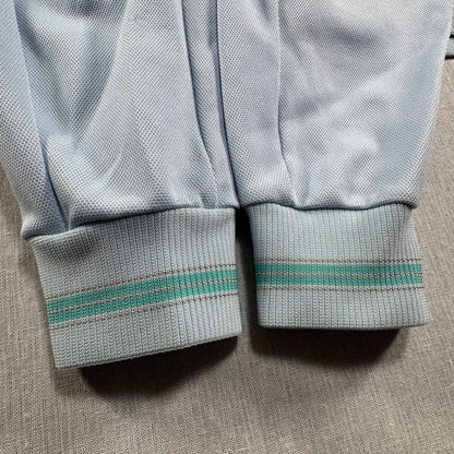 90s adidas トラックジャケット ライトブルー デサント製 M ad-u-2505-038
