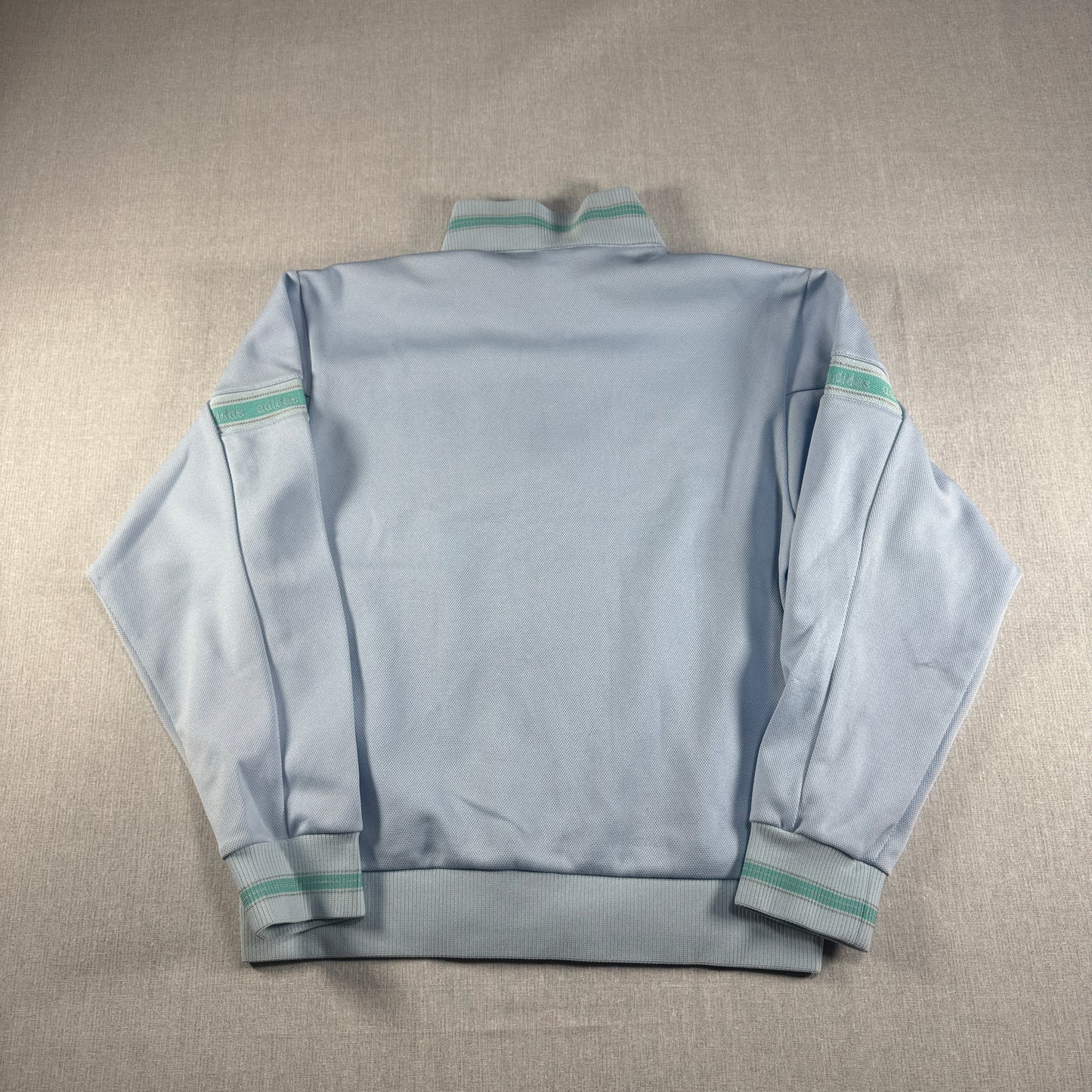 90s adidas トラックジャケット ライトブルー デサント製 M ad-u-2505-038