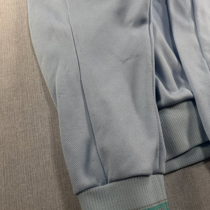 90s adidas トラックジャケット ライトブルー デサント製 M ad-u-2505-038