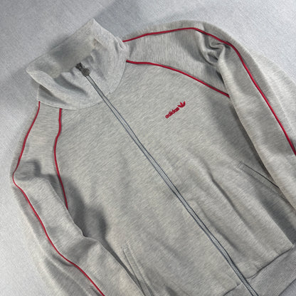 70s adidas トラックジャケット グレー デサント 西ドイツ製  M ad-u-2505-040