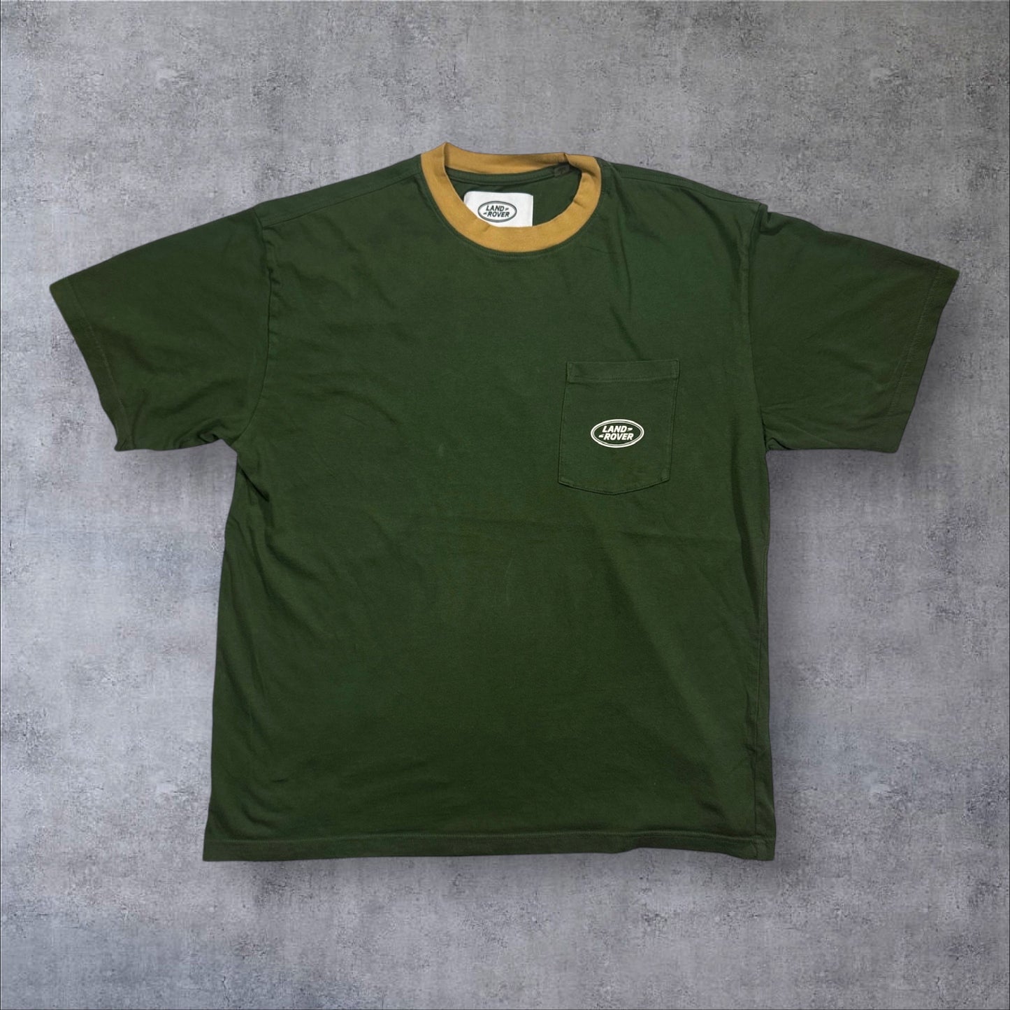 LAND ROVER ランドローバー 胸ポケット Tシャツ グリーン L co-u-2505-024
