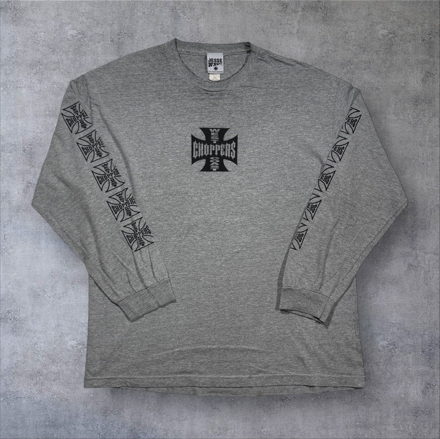 West Coast Choppers ウエストコーストチョッパーズ 長袖 グレー XL co-t-2505-016