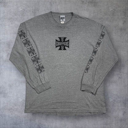 West Coast Choppers ウエストコーストチョッパーズ 長袖 グレー XL co-t-2505-016