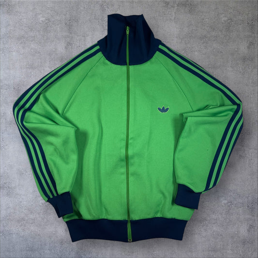 80s adidas トラックジャケット グリーン デサント製 2号 ad-t-2505-012